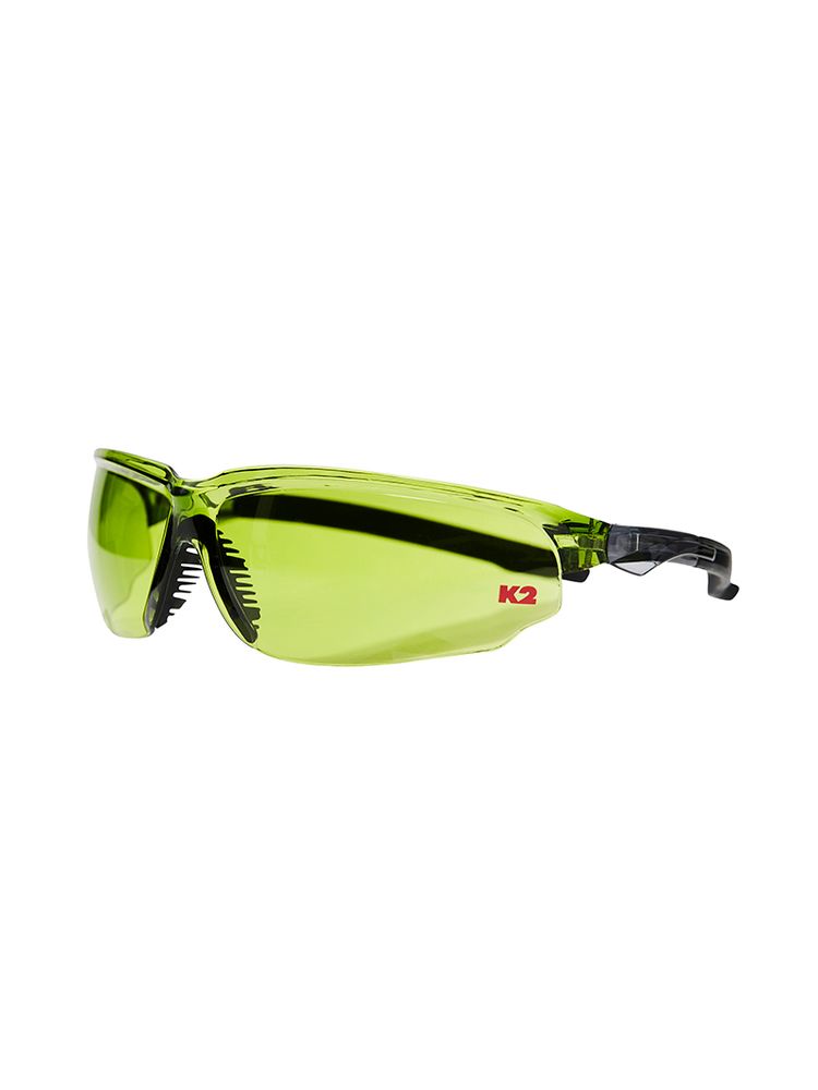 K2 Safety Protective Glasses KP-105C (Green) – Polycarbonate Tinted Lens, 99.9% UV Protection